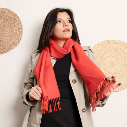 Premium Baby Alpaca Scarf - Perfect for Cold Weather, Sustainable & Warm