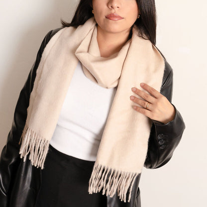 Camel Peruvian Alpaca Scarf Elegant, Soft & Sustainably Warm